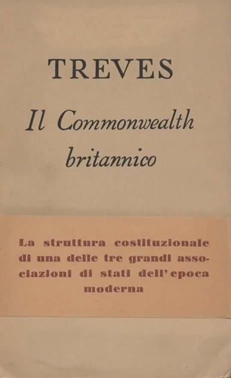Il Commonwealth britannico - Giuseppino Treves - copertina