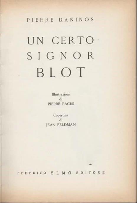 Un certo signor Blot - Pierre Daninos - 2