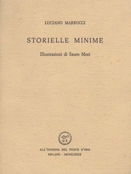 Storielle minime. Illustrazioni di Sauro Mori - Luciano Marrucci - copertina