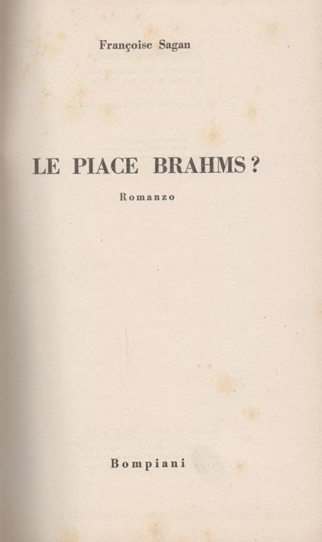 Le piace Brahms? Romanzo - Françoise Sagan - 3