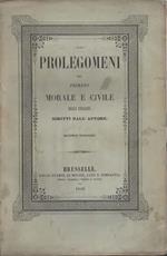 Prolegomeni del primato morale e civile degli italiani. Scritta dall'autore. Seconda edizione