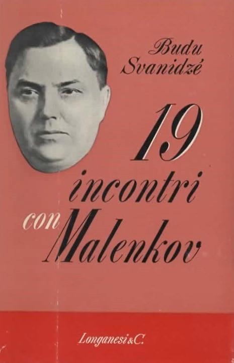Diciannove incontri con Malenkov - Budu Svanidze - copertina