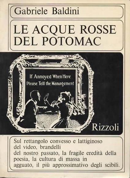 Le acque rosse del Potomac - Gabriele Baldini - copertina
