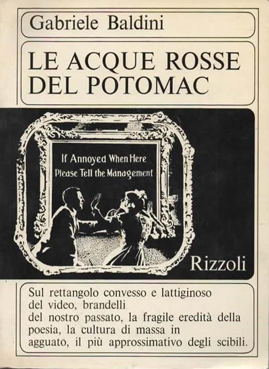 Le acque rosse del Potomac - Gabriele Baldini - copertina