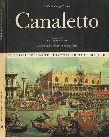 L' opera completa del Canaletto - Lionello Puppi - copertina