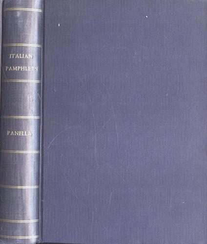 Italian pamphlets - Antonio Panella - copertina