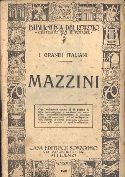 Mazzini - copertina