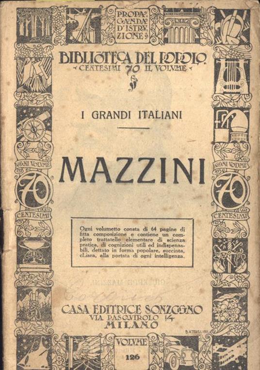 Mazzini - copertina