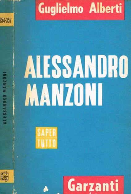 Alessandro Manzoni - Guglielmo Alberti - copertina
