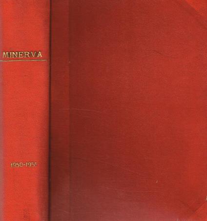 Minerva. Rivista delle riviste anno LX(gennaio-dicembre 1950), anno LXI(gennaio-dicembre 1951) - Massimo Mila - copertina