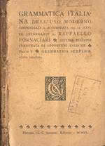Grammatica italiana. Parte I: Grammatica semplice