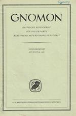 Gnomon. Kritische zeitschrift fur die gesamte klassische altertumswissenschaft. Sonderdruck aus band 34, 1962. Bevenot, transmission of St.Cyprian's treatises