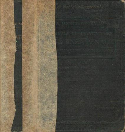 Manuale Legislativo per L'Udienza penale. secondo la legslazione fascista - Alfredo Jannitti Piromallo - copertina