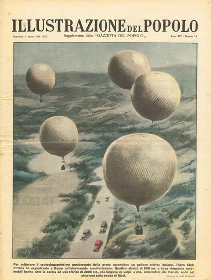 Illustrazione del popolo. Supplemento della Gazzetta del Popolo anno XIV n.13, 1934 - copertina