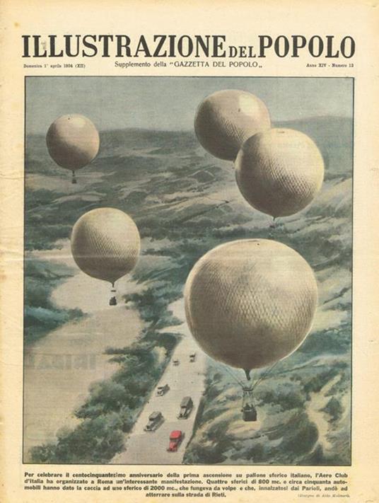 Illustrazione del popolo. Supplemento della Gazzetta del Popolo anno XIV n.13, 1934 - copertina