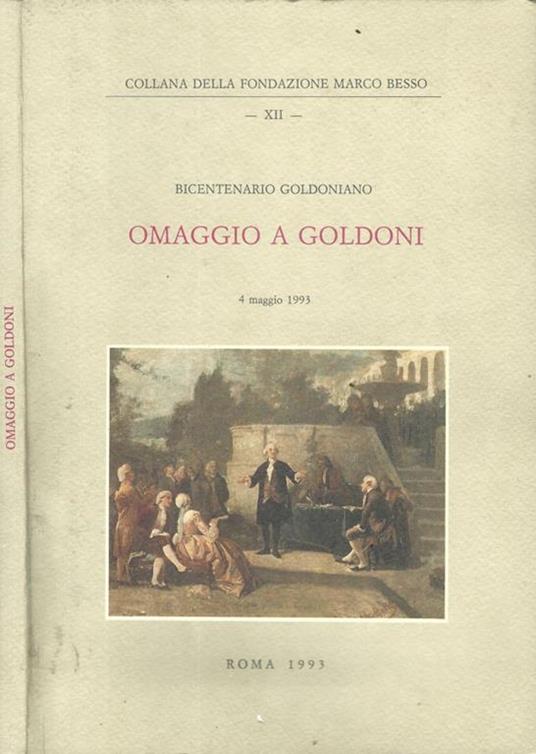 Omaggio a Goldoni. Bicentenario goldoniano - copertina