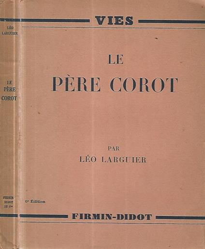 Le pere Corot - Léo Larguier - copertina