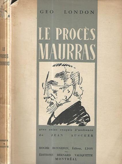 Le proces Maurras - Geo London - copertina