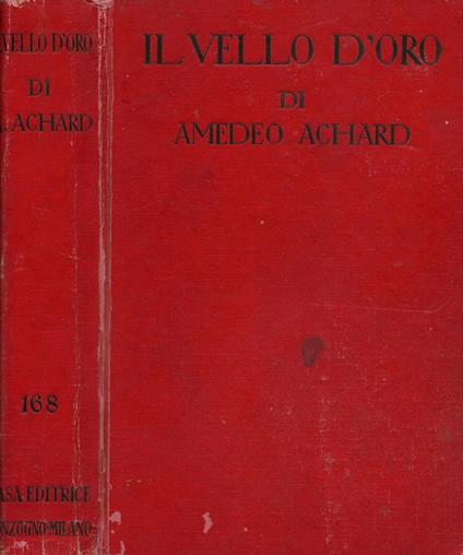 Il velo d'oro - Amedeo Achard - copertina