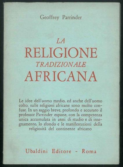 La religione tradizionale africana - Geoffrey Parrinder - copertina