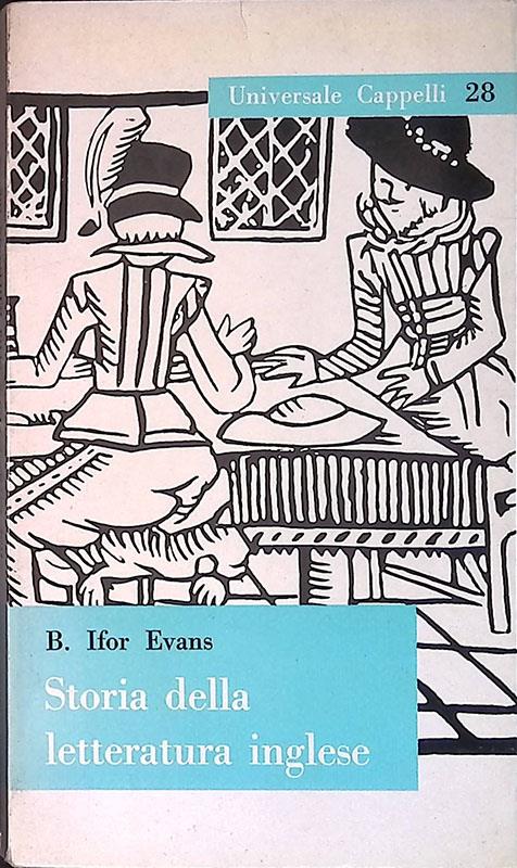 Storia della letteratura inglese - B. Ifor Evans - copertina