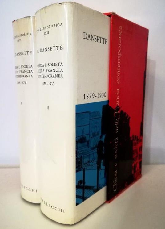 Chiesa e società nella Francia contemporanea - completo in 2 voll. in cofanetto editoriale - Adrien Dansette - copertina