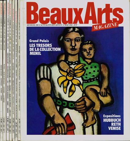 Beaux Arts Magazine. anno 1984 - copertina