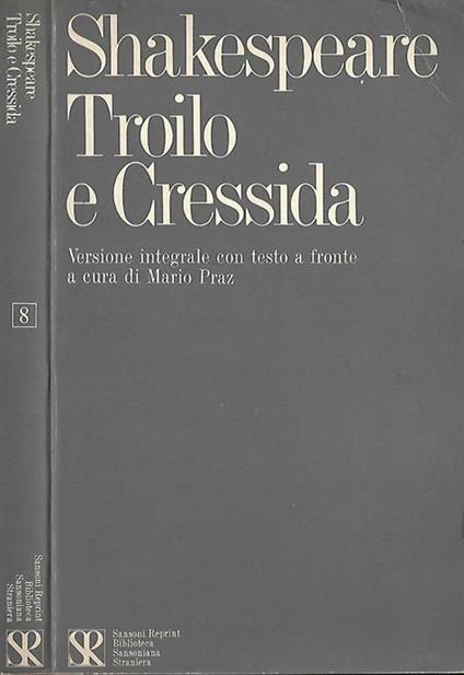 Troilo e Cressida - William Shakespeare - copertina