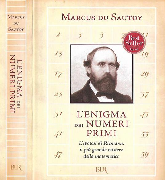 L’enigma dei numeri primi di: Marcus Du Sautoy - copertina