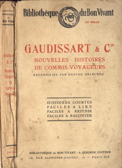 Gaudissart & C.. Nouvelles histories de commis - voyageurs - copertina