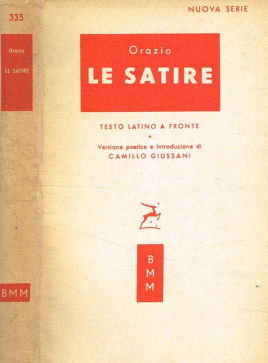 Le satire - Q. Flacco Orazio - copertina