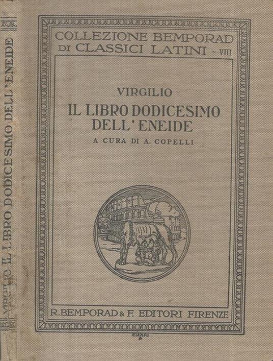 Virgilio, il Libro Dodicesimo dell'Eneide - copertina
