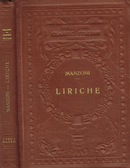 Liriche - Alessandro Manzoni - copertina