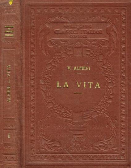 La vita - Vittorio Alfieri - copertina