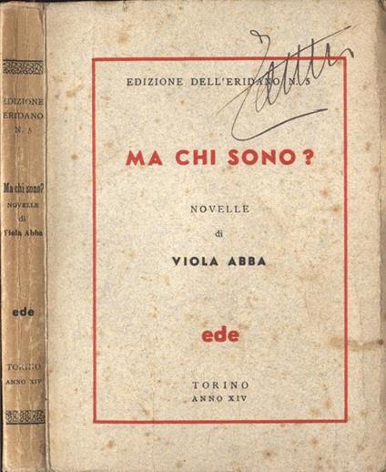 Ma chi sono? - Viola Abba - copertina