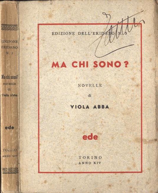 Ma chi sono? - Viola Abba - copertina