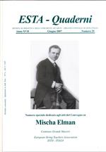 Numero speciale dedicato agli atti del Convegno su Mischa Elman. Ferrara, 14 aprile 2007