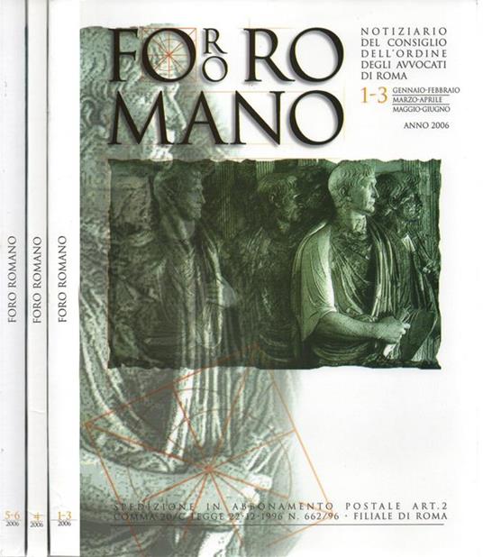 Foro Romano - 2006. Notiziario del Consiglio dell'Ordine degli Avvocati di Roma - copertina