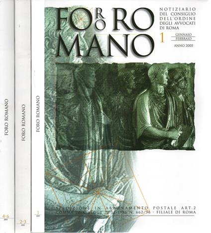 Foro Romano - 2005. Notiziario del Consiglio dell'Ordine degli Avvocati di Roma - copertina
