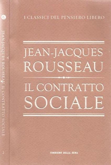 Il contratto sociale - Carlo Jean - copertina