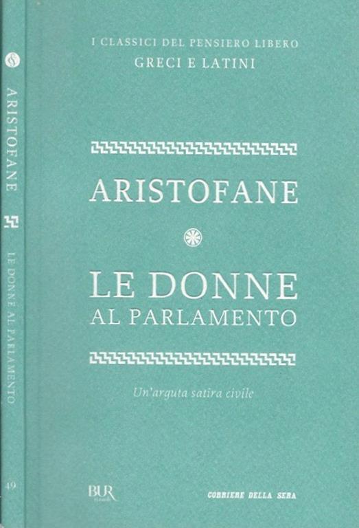 Le donne al Parlamento - Aristofane - copertina