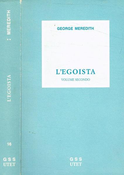 L' egoista vol.II - George Meredith - copertina