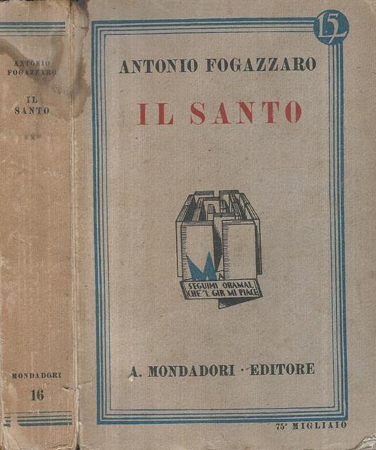 Il Santo - Antonio Fogazzaro - copertina