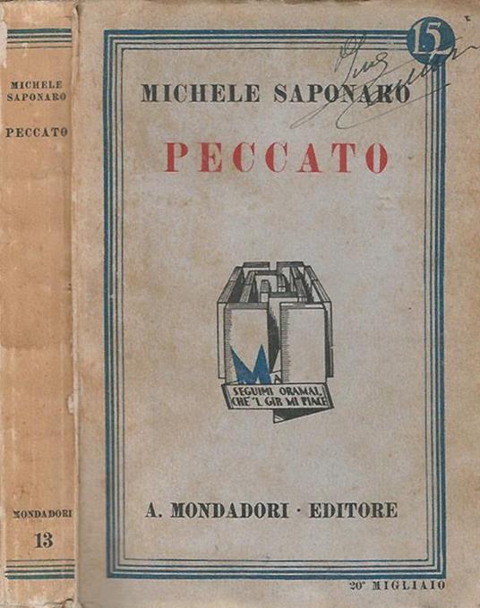 Peccato - Michele Saponaro - copertina