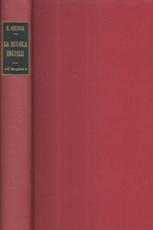 La scuola inutile - Enzo Giudici - copertina