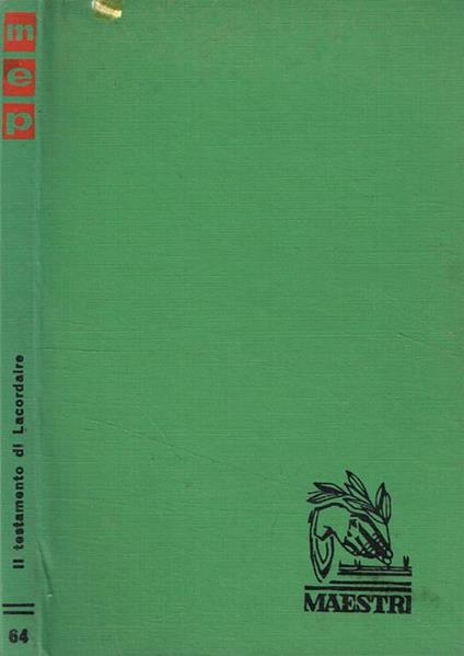 Il testamento di Lacordaire - copertina