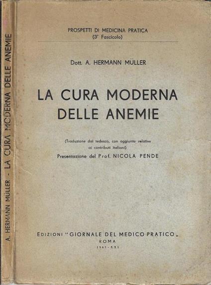 La cura delle anemie - copertina