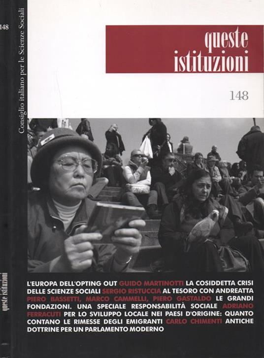Queste Istituzioni - copertina