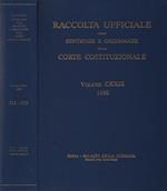 Raccolta Ufficiale delle sentenze e ordinanze della Corte Costituzionale. Volume CXXIX, 1998, 212-320