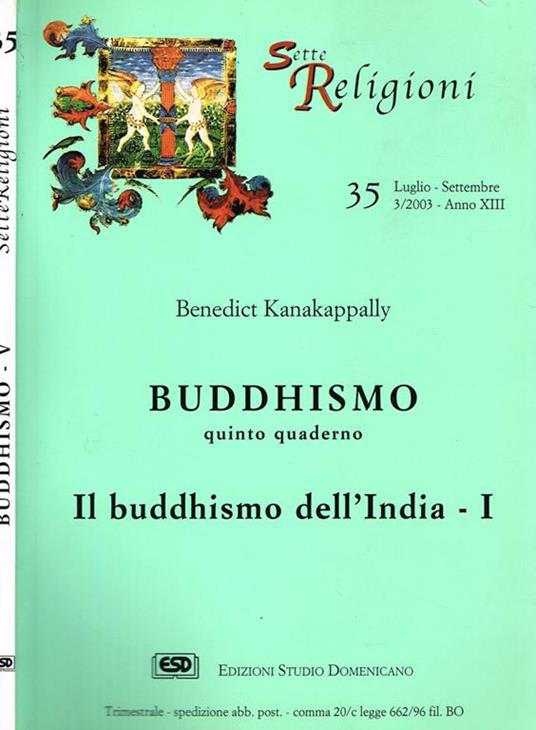 Buddhismo - Benedict Kanakappally - copertina
